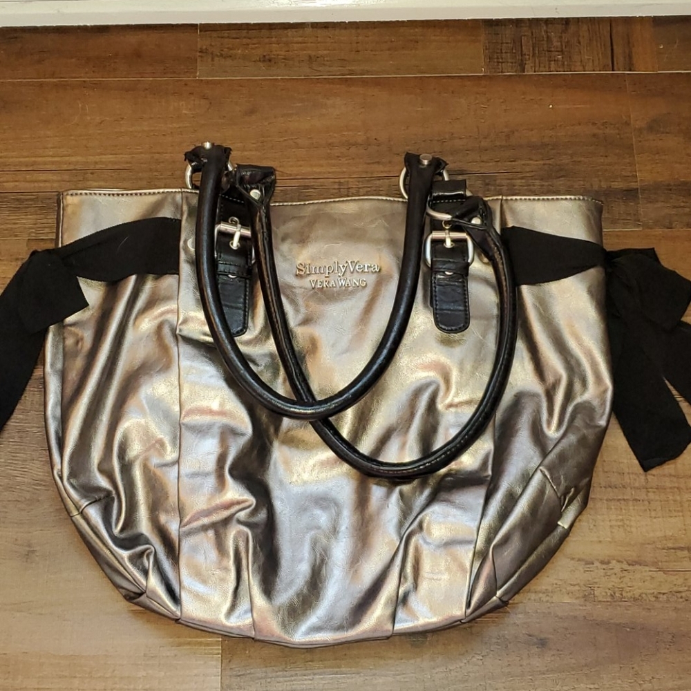 Silver and Black bag